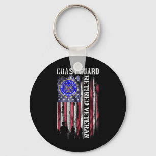 Vintage US-amerikanische Flaggenwächter - Proud-Re Schlüsselanhänger