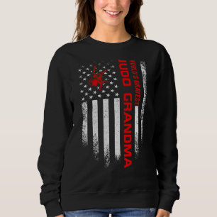 Vintage US-amerikanische Flaggenwelt S Tokest Judo Sweatshirt