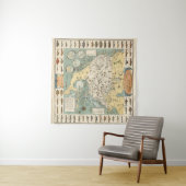 Vintage US-Fischkarte Wandteppich (Beispiel (Horizontal))