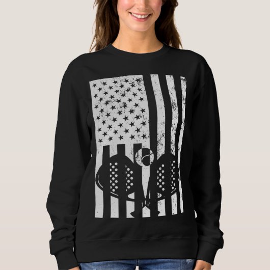 Vintage US Flag Paddle Dad Patriotic Paddle  For M Sweatshirt (Vorderseite)