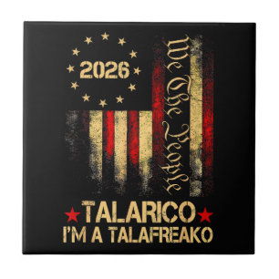 Vintage US-Flagge 2026 Patriotischer Politischer U Fliese
