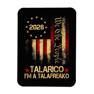 Vintage US-Flagge 2026 Patriotischer politischer U Magnet