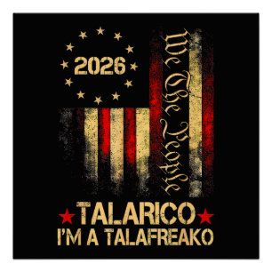 Vintage-US-Flagge 2026 Patriotischer Politischer U Poster