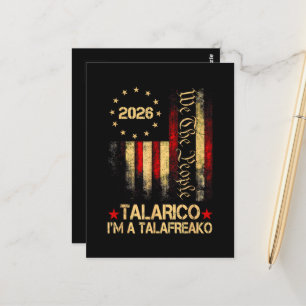 Vintage-US-Flagge 2026 Patriotischer politischer U Postkarte