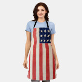 Vintage US Flagge - amerikanische Flagge Schürze (Getragen)