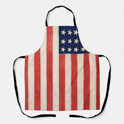 Vintage US Flagge - amerikanische Flagge Schürze (Vorderseite)
