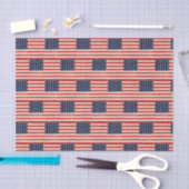 Vintage US Flagge - amerikanische Flagge Seidenpapier (Handwerk)