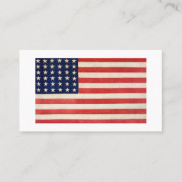 Vintage US Flagge - amerikanische Flagge Visitenkarte