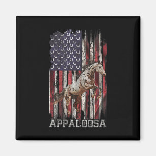 Vintage US-Flagge Appaloosa Horse Lover3 Magnet