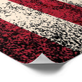 Vintage US-Flagge Christlich Poster (Ecke)