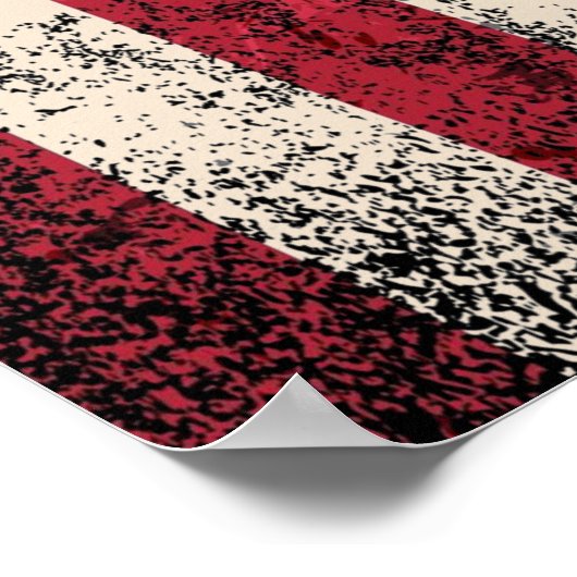 Vintage US-Flagge Christlich Poster (Ecke)