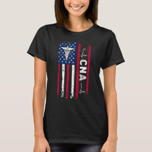 Vintage US-Flagge CNA Life Certified Nurse Worker T-Shirt