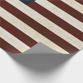 Vintage US-Flagge Geschenkpapier (Ecke)