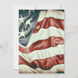 Vintage US-Flagge Grafik Dankeskarte