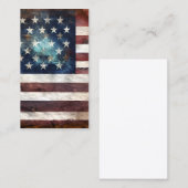 Vintage US-Flagge Grafik Visitenkarte (Vorne/Hinten)