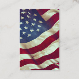 Vintage US-Flagge Grafik Visitenkarte
