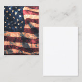 Vintage US-Flagge Grafik Visitenkarte (Vorne/Hinten)