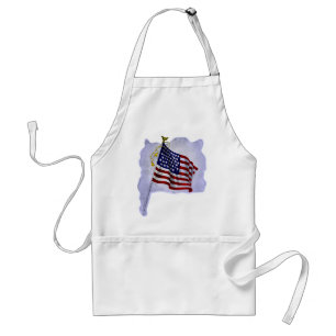 Vintage US-Flagge in patriotischen Farben Schürze