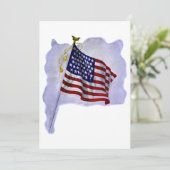 Vintage US-Flagge in patrouillischen Farben (Stehend Vorderseite)