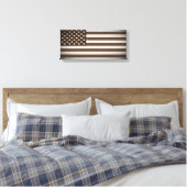 Vintage US-Flagge Leinwanddruck (Insitu (Schlafzimmer))