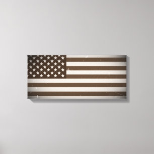 Vintage US-Flagge Leinwanddruck