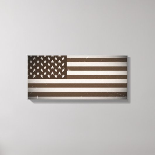 Vintage US-Flagge Leinwanddruck (Vorderseite)