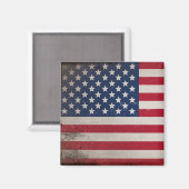 Vintage US-Flagge Magnet (Vorderseite/Rückseite)