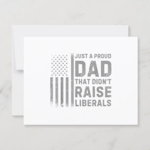 Vintage US-Flagge nur ein stolzer Vater, der nicht RSVP Karte