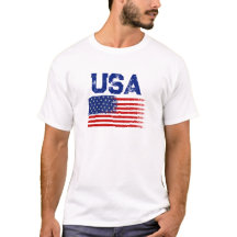 Vintage-US-Flagge-Patriotismus-Grafik-T-Shirt