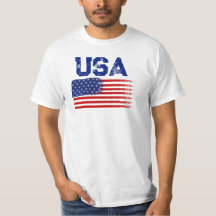 Vintage-US-Flagge-Patriotismus-Grafik-T-Shirt