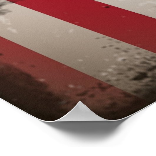 Vintage US-Flagge Poster (Ecke)