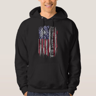 Vintage US-Flagge Proud Motocross Dirt Bike Vater Hoodie