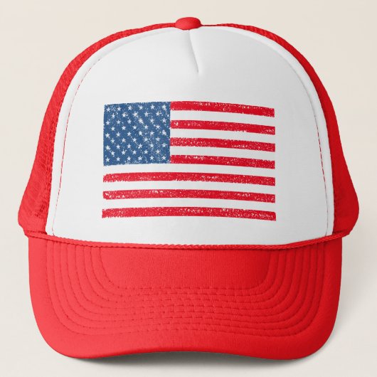Vintage US-Flagge Truckerkappe (Vorderseite)
