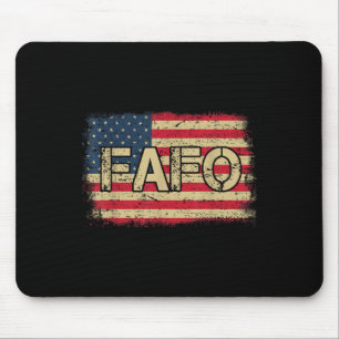 Vintage US-Flagge Trump Fafo Patriotic Retro _2 Mousepad