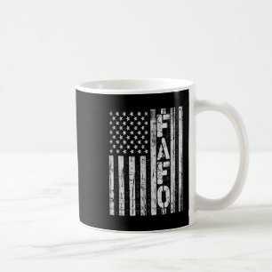 Vintage US-Flagge Trump Fafo Patriotic Retro Kaffeetasse