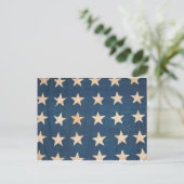 Vintage US-Flaggen Postkarte (Stehend Vorderseite)