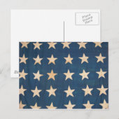 Vintage US-Flaggen Postkarte (Vorne/Hinten)