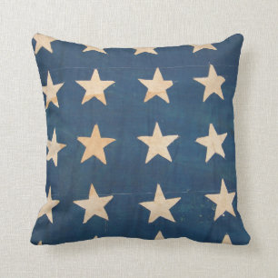 Vintage US-Flaggen-Sterne Kissen