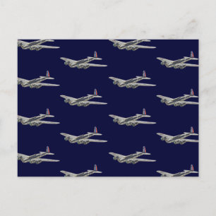 Vintage US-Flugzeug aus dem Zweiten Weltkrieg 2 Postkarte