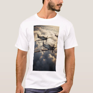 Vintage US-Flugzeuge des Zweiten Weltkriegs im T - T-Shirt