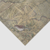 Vintage US-Karte Seidenpapier (Ausschnitt)