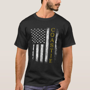 Vintage US-Küstenwache Uscg Coastie Flag T-Shirt