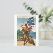 Vintage US-Militärposter-T-Shirts, Karten, Geschen Postkarte (Stehend Vorderseite)