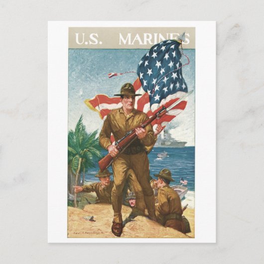 Vintage US-Militärposter-T-Shirts, Karten, Geschen Postkarte (Vorderseite)