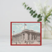 Vintage US Post Office, Indianapolis Postkarte (Stehend Vorderseite)