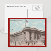 Vintage US Post Office, Indianapolis Postkarte (Vorne/Hinten)