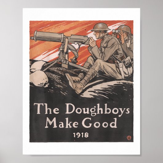Vintage US-Propaganda Poster US-Armee Weltkrieg Do (Vorne)