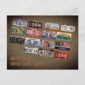 Vintage US-Teller Postkarte (Vorderseite)