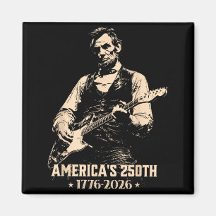 Vintage USA 250-Jahr-Jubiläum Abe Lincoln Magnet