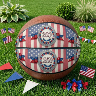 Vintage USA 250. Jahrestag Amerikanische Flagge Basketball
